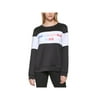 Karl Lagerfeld Paris Womens Colorblock Logo Sweatshirt