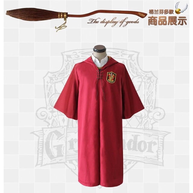Disfraz de Hermione para niños y adultos, uniforme escolar de magia, capa, accesorios para Halloween