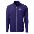 thumbnail image 2 of Men's Cutter & Buck Purple LSU Tigers Adapt Eco Knit Hybrid Recycled Full-Zip Jacket, 2 of 3