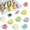 24pcs-jelly Color, variant on 24 Smiley Face Decorative Push Pins, Cute Bulletin Board Push Pins, Thumbtacks for Cork Boards, Office Organization, or Home Décor (24-Colourful)