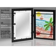 thumbnail image 5 of Trianu Kids Art Frame Kids Art Frames Front Opening Kids Artwork A4 Picture Frames Changeable Artwork Display Storage Frames for Children Drawing Crafting, Black, 5 of 8
