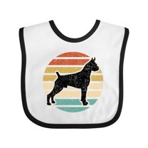 Inktastic Boxer Dog Vintage Silhouette Boys or Girls Baby Bib