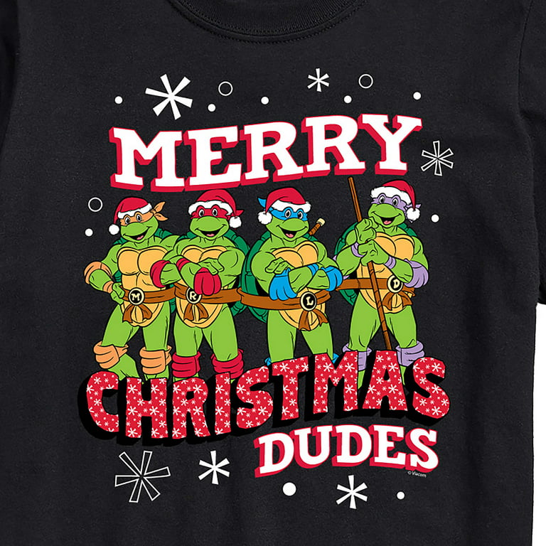 Teenage Mutant Ninja Turtles Merry Christmas Group Tee-Shirt T-Shirt