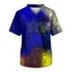 thumbnail image 1 of Men's Short Sleeve V Neck Print Chest Pocket Carer Top 5XL, 1 of 3