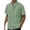 03# Light Green, variant on Qwertyu Mens Button Down Shirt Short Sleeve Casual Shirts Linen Textured Summer Beach Shirts Complexion 3XL