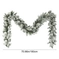 thumbnail image 3 of Euaioeiu Christmas Rattan Garland 70.9 inch White Artificial Hanging Vine for Indoor Home Fireplace Mantel Tree Holiday Party Wedding Decoration, 3 of 8