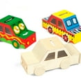 thumbnail image 5 of GETAJGHSD Wood Car Shaped Piggy Bank Diy Graffiti 2Pcs 5.89X3.14X2.16in, 5 of 9