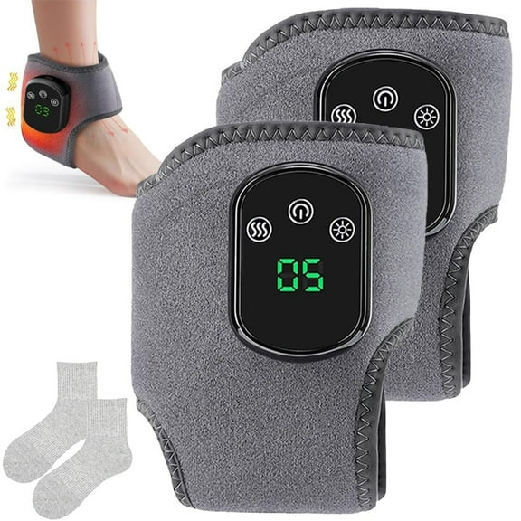 Foot Renew Massager Triple Method Naxir,2025 New Electric 3 in 1 Foot Massager Tool, Portable Rechargeable Plantar Ankle Vibratorsmassager,3 Vibration Mode 5 Heat Leavel(2pcs)