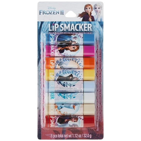 Lip Smacker Disney Frozen 2 Flavored Lip Balm Party Pack 8 Count, Clear, For Kids