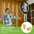 thumbnail image 6 of 1/4" Female to 3/8" Male Convert Screw Adapters, Tripod Thread Adapter Mount, Gold 12 Pcs, 6 of 7