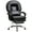 Black, variant on Lumovita Big and Tall Ergonomic Office Chair Computer Desk Chair - Home Desk Chair with Footrest, High-Back Swivel PU Leather Executive Office Chair (Light Grey)
