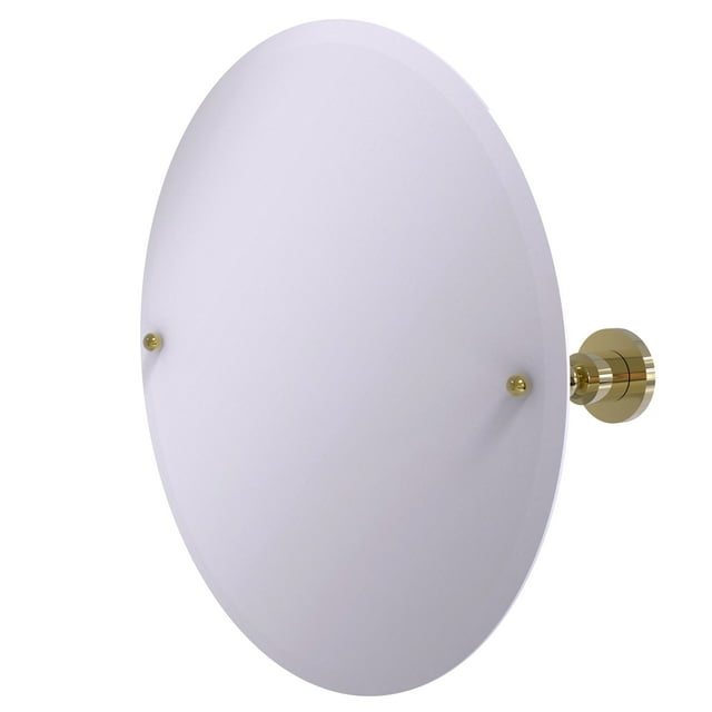 Miroir Rond Sans Cadre à Inclinaison avec Bord Biseauté