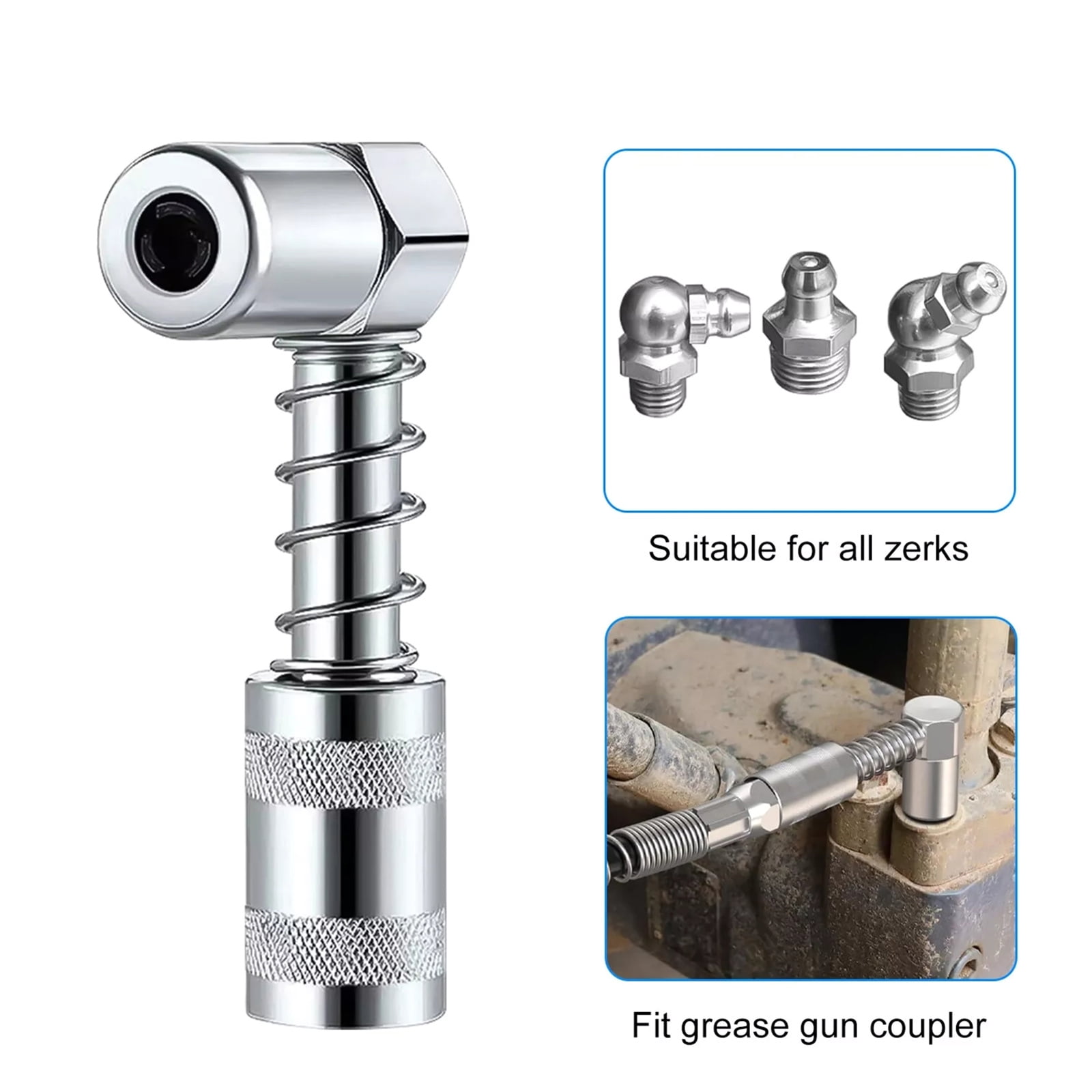 GUYUTING Versatile Steel Grease Needle Nozzles for Deep Hole Lubrication, Durable Material, Long-Lasting