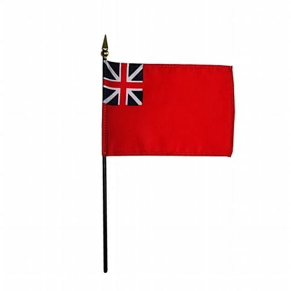 Annin Flagmakers 321700 4 x 6 in. Eb Brit Red Ensign Mounted - 12 Pack