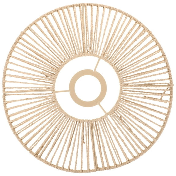 Lamp Shades for Ceiling Light Vintage Floor Cane Weave Rattan Imitation Lampshade Brown