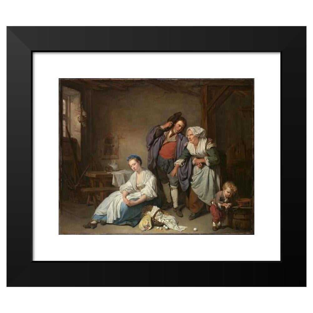 Jean-Baptiste Greuze 24x20 Gold Ornate Framed and Double Matted
