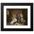 thumbnail image 2 of Jean-Baptiste Greuze 24x20 Black Modern Framed Museum Art Print Titled - Broken Eggs (1756), 2 of 5
