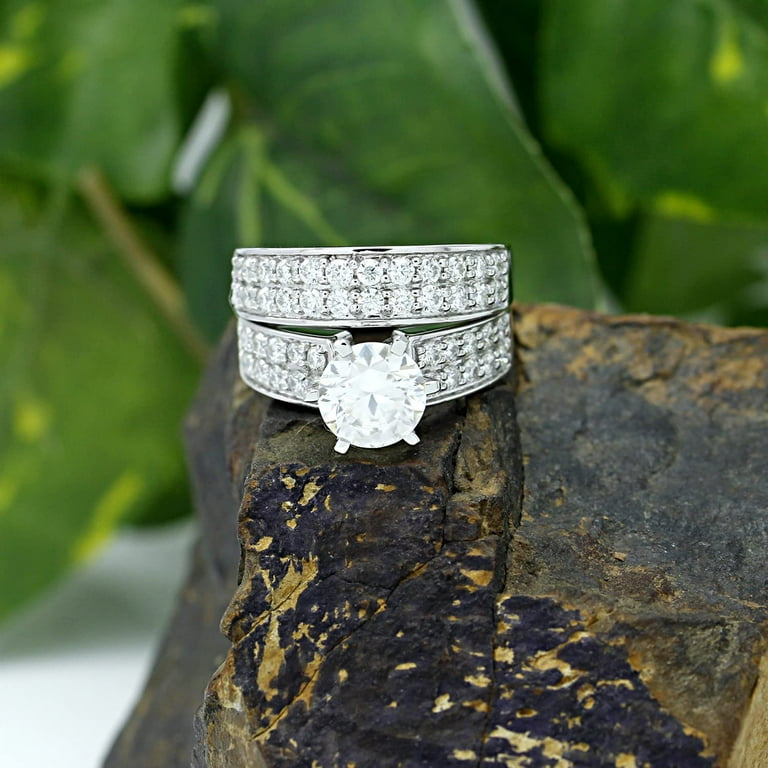 Engagement wedding deals ring sets walmart