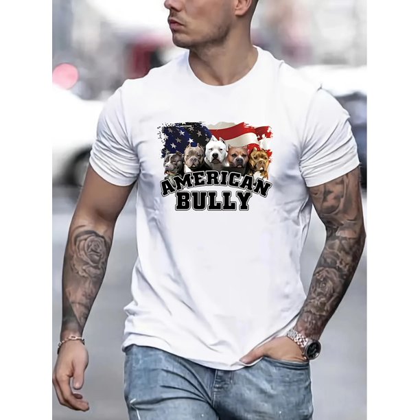 Camiseta informal de moda para hombre, estilo retro, con estampado de estrellas y letras, ideal para el tiempo libre.