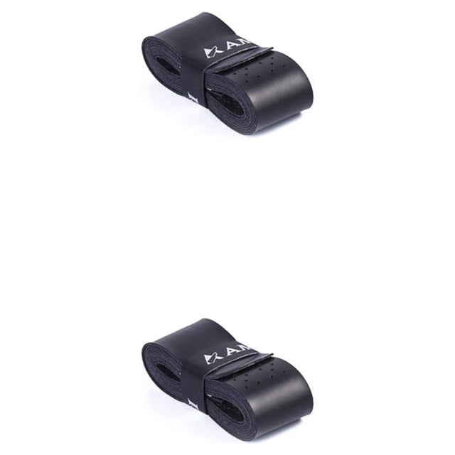 Advancent Cinta de sobregrip de raqueta absorbente de sudor de primera - Banda de sudor antideslizante y transpirable negra negro 2Conjunto
