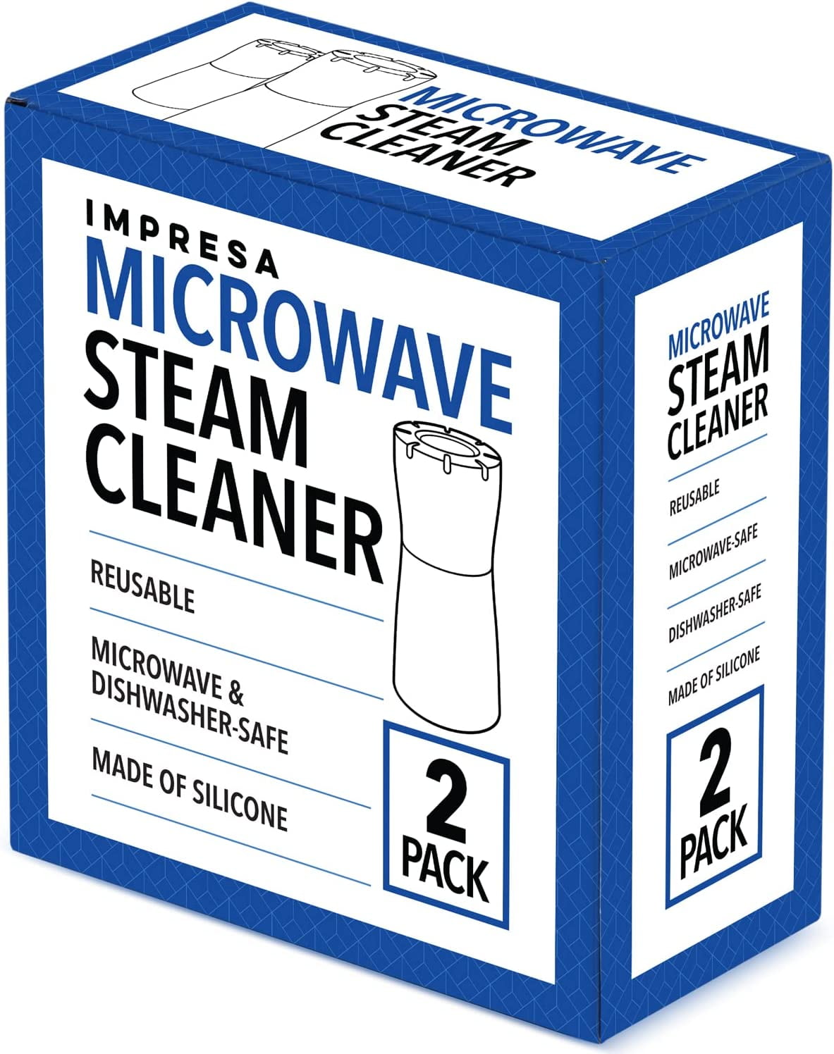 2-Pack Microwave Steam Cleaner for Quick and Effortless Cleaning - Mic –  Impresa Products