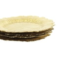 thumbnail image 4 of Koyal Wholesale Bulk Flora Glass Charger Plates, Set of 4, Gold, Starburst Charger Plates, Reef Charger Plates, 4 of 5