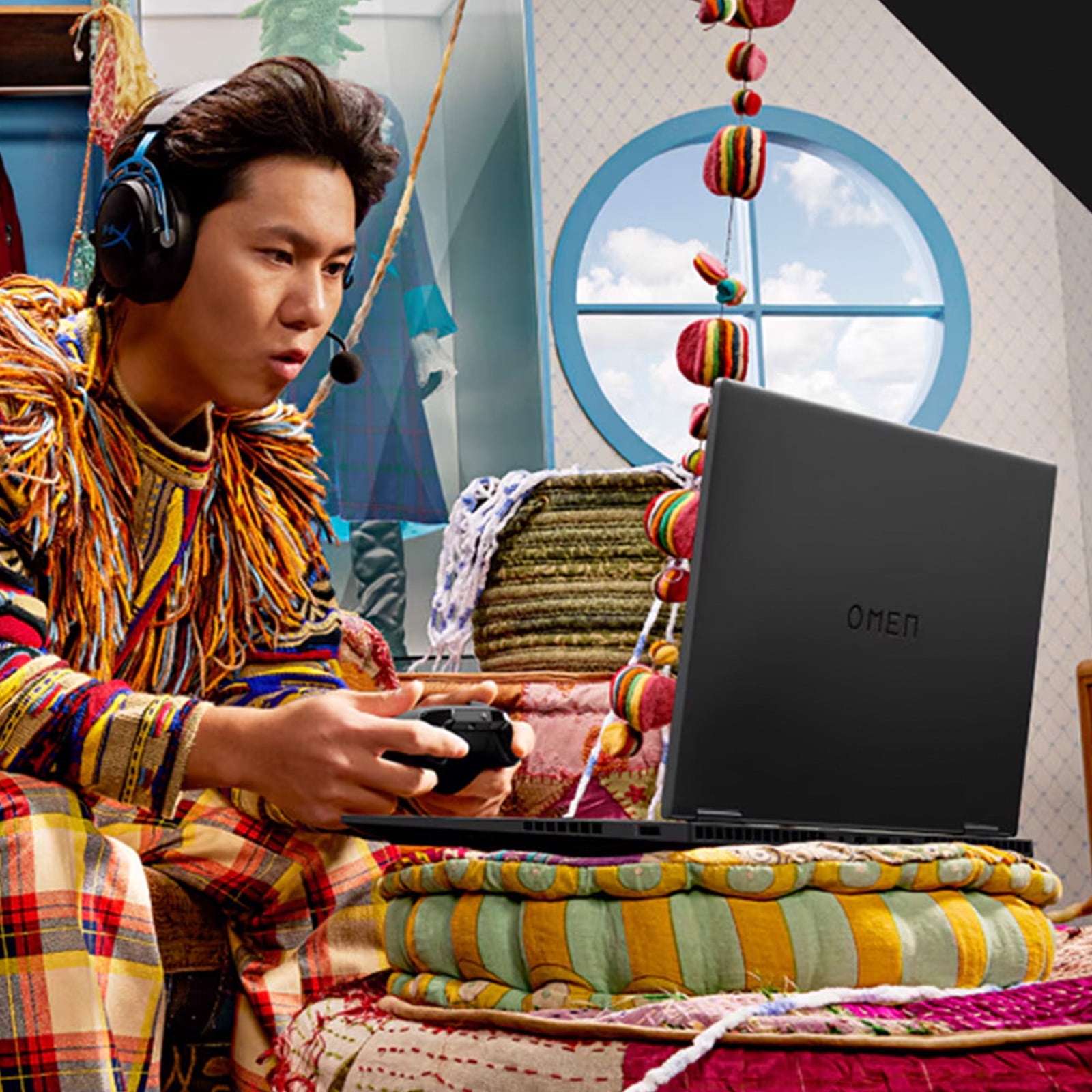 HP Omen 17.3" FHD 144Hz IPS Gaming Laptop, AMD Ryzen AI 9 365, Nvidia RTX 5060 8GB GDDR7, 16GB DDR5 RAM, 1TB SSD