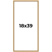 18x39 Frame Beaded Gold Solid Wood Picture Frame | 0.75 Inches Moulding Width | Liscio Oro