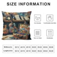 thumbnail image 5 of GOSMITH Decorative Throw Pillow Covers Pillow Covers for Sofa Guitar Bass Music Musical Instruments Double Sided Couch Throw Pillow Cases Square Cushion Case for Living Room Cushion Cover White, 5 of 5