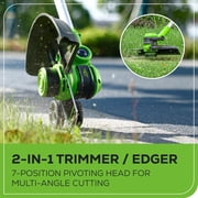 Greenworks 40V 13-Inch Cordless String Trimmer / Edger and Leaf Blower Combo Kit + 3 Bonus Spools, 2.0Ah Battery and Charger Included