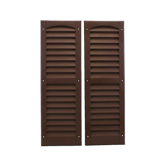 Shed Windows and More Shutter (1) Pair 9" x 27" Brown
