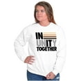 thumbnail image 4 of In Unity Together Social Justice Unisex Plus Fleece Graphic Sweatshirt Brisco Brands 3X, 4 of 5