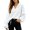 White, variant on Women's Hooded Sweatshirt for Women – Cozy V-Neck Long Sleeve Pullover Top with Relaxed Fit# end start#s#This falls under Women's Hoodies & Sweatshirts and presents a versatile V-neck hooded