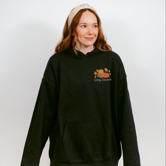 Embroidered Cozy Season Books - Women's Hoodie