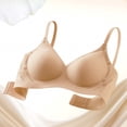 thumbnail image 6 of Gamivast Womens Wireless Bra Letter Graphic Seamless Push up Bra Full Coverage Tshirt Bras Comfortable Supportive Adjustable Strap Everyday Bralette, 6 of 6