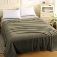 thumbnail image 5 of Summer Savings Clearance! Boovnll Throw Blanket - 47x80" Super Soft & Cozy Solid Color Lightweight Flannel Blankets - Machine Washable Microfiber for All Season Home, Living Room, Couch, Blanket, 5 of 6