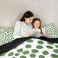 thumbnail image 4 of Feelyou Modern Green Polkadots Twin Bedding Sets 7-Piece, Chic Fashion Abstract Bedding Comforter Set, Teens Kids Adult Women Reversible Sheet Sets, Breathable Home Decor, 4 of 7