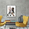 thumbnail image 6 of Christmas Thanksgiving Gift African American Wall Art Fashion Black Girl Canvas Wall Decor Paris Eiffel Tower Pictures Modern Framed Prints Artwork for Girls Room Bathroom Bedroom 12"x16", 6 of 6