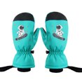 thumbnail image 1 of Guantes de bicicleta impermeables y resistentes al viento para niños, gruesos y cálidos para el invierno, 1 of 8