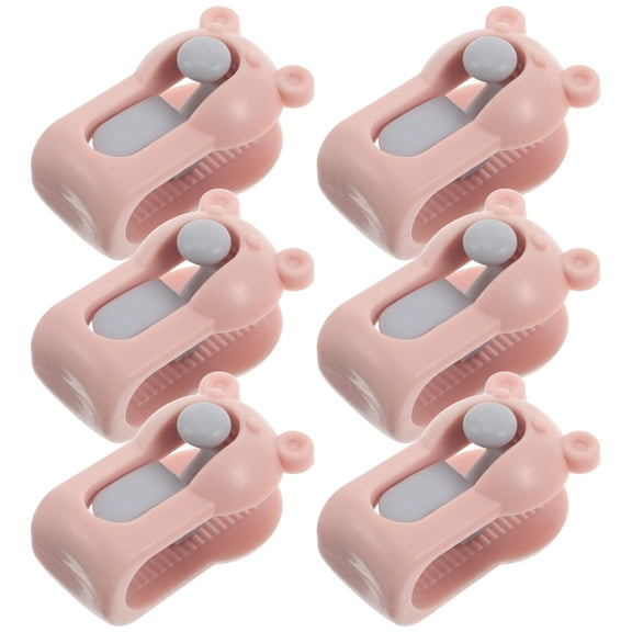 GOOHOCHY 6pcs Pink Bed Sheet Grippers AntiSlip Mattress Clips for Home Use PP Material