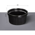thumbnail image 2 of Fashionwu 8 oz Ramekins, Set of 8, Porcelain Ramekins for Creme Brulee Dishes Oven Safe, Classic Style Custard Cups for Baking, Souffle Ramekins Dish Bowls, Dipping Sauce Bowls - Black, 2 of 6