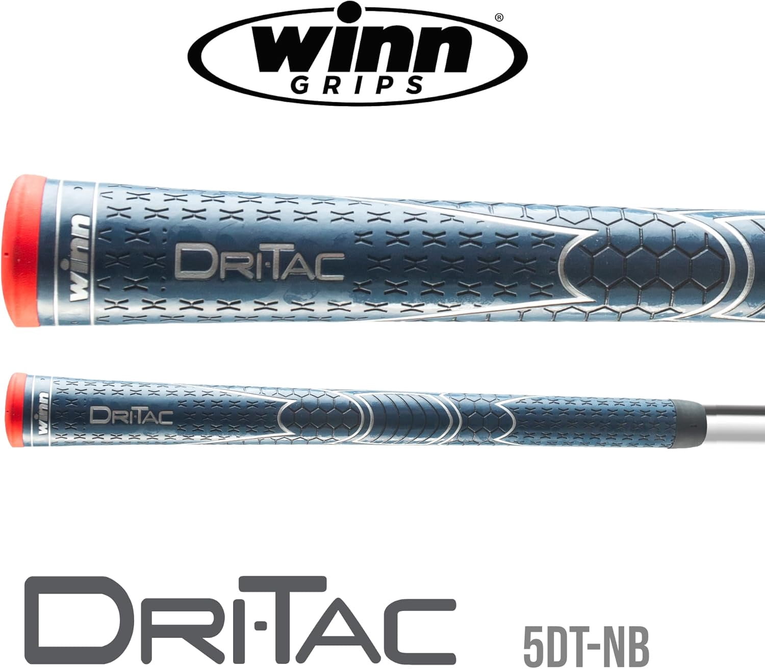 Winn Dri-Tac Standard Navy Blue - 9 Piece Golf Grip Bundle