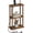 Rustic Brown, variant on Hanyu Narrow Bamboo 3-Tier Side Table with USB & Outlet, Natural
