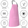thumbnail image 5 of Kdxio Pink Apron with Pockets Adjustable Kitchen Aprons for Men Women Waterproof Aprons for Cooking,Drawing,Crafting, Baking Household Cleaning, 5 of 8