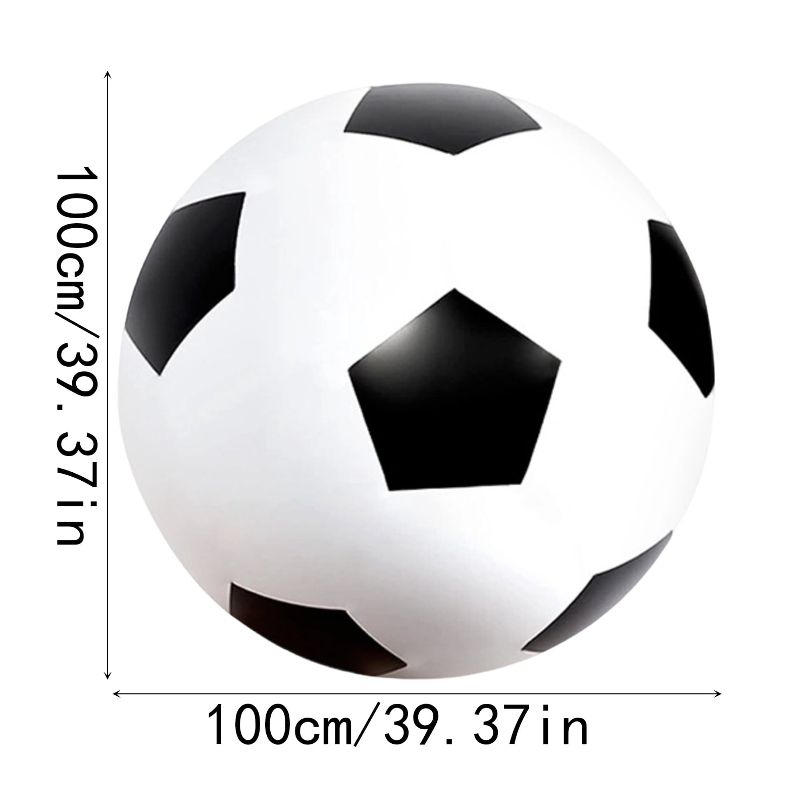 Inflatable Soccer Ball Beach Ball Lightweight Bouncy Sports Ball for Outdoor Backyard and Pool Summer Activities 31inch