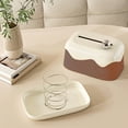 thumbnail image 4 of kcavykas Big Deals Items Tissue Case Cover Organizer Reusable Decorative Tissue Dispenser Tissue Case for Vanity Tabletop Living Room Car, 4 of 6