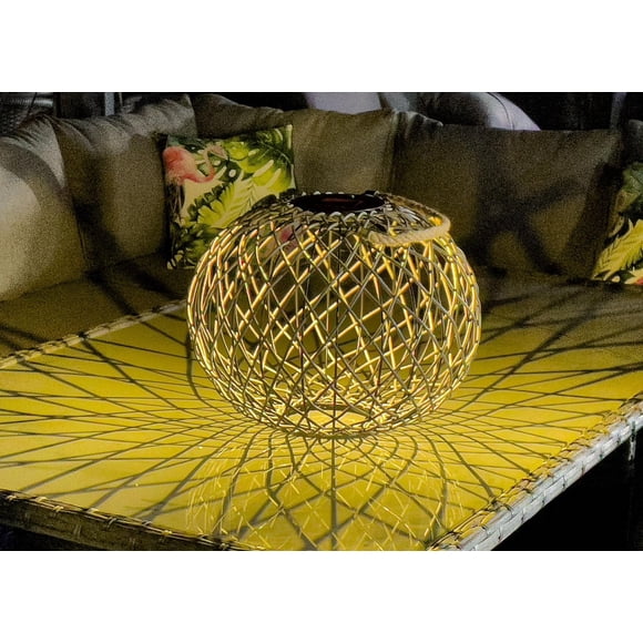 Dura Lanterne solaire effet rotin