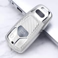 thumbnail image 3 of TPU Carbon Fiber Car Key Fob Cover with Keychain fits for Audi 4M A3 A4 A4L A5 A6 A7 A8 B9 C8 D5 Car Key Case Cover Jacket Smart Remote Keyless Entry Car Key Holder Shell 3 button, 3 of 6