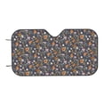 thumbnail image 4 of Uemuo Wildflowers Pattern Accordion Car Windshield Sun Shade, Foldable Reflective Sun Visor for Car, Reflector Windshield Sunshade-, 4 of 7