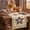 B, variant on Vintage Star Table Runner 13x72 Inch, Cream Background with Gold Celtic Knot Border and Patriotic Stars, Rustic 4th of July Linen Table Decor for Independence Day Party